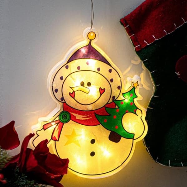 LED-hänglampor Juldekoration snögubbe