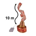 Miniatyrbilde 7 av 7: Dekorativ LED-remsa med band 10m 100 LED-julgransbelysning Juldekoration flerfärgad med batterier