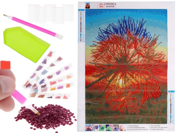 Diamantbroderi mosaik set 5D maskros