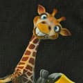 Miniatyrbilde 4 av 7: Statisk solskyddsgardin bilfönsterskydd giraff