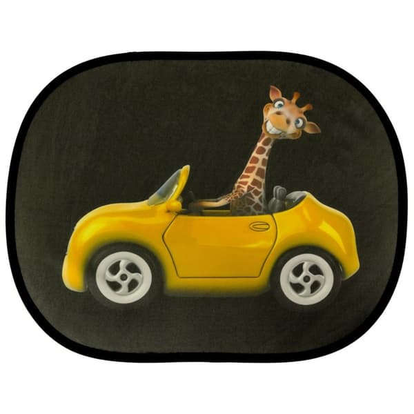 Statisk solskyddsgardin bilfönsterskydd giraff