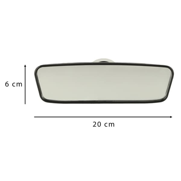 Vidvinkelbackspegel med sugkopp 20 cm