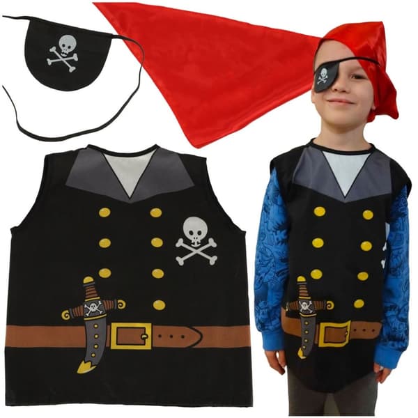 Pirat sjömans kostym för karneval 3-8 år
