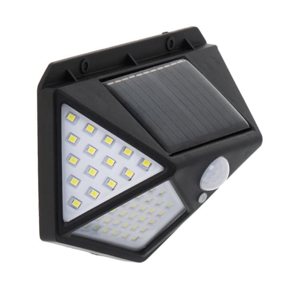 Solcellslampa med rörelse- och skymningssensor 100 LED