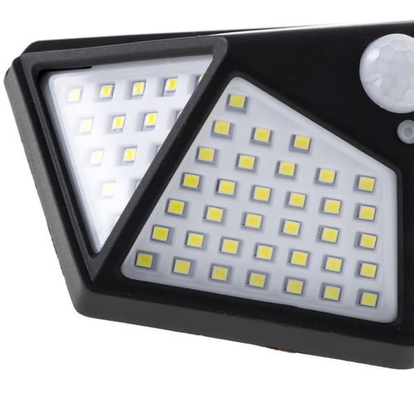 Solcellslampa med rörelse- och skymningssensor 100 LED