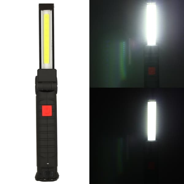 Verkstadsficklampa USB COB magnetisk uppladdningsbar 1200 mAh 200 lm