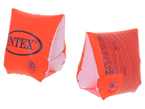 Uppblåsbara badhylsor med fjäril, orange