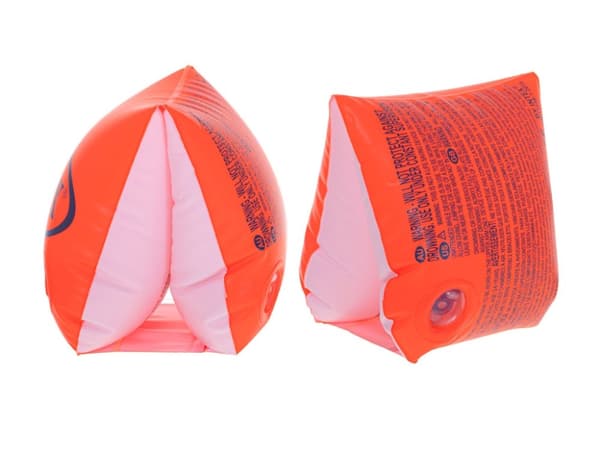 Uppblåsbara badhylsor med fjäril, orange