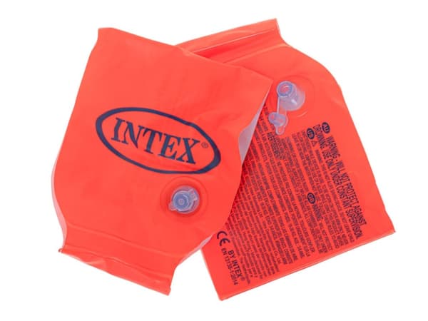 Uppblåsbara badhylsor med fjäril, orange