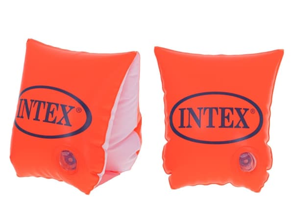 Uppblåsbara badhylsor med fjäril, orange