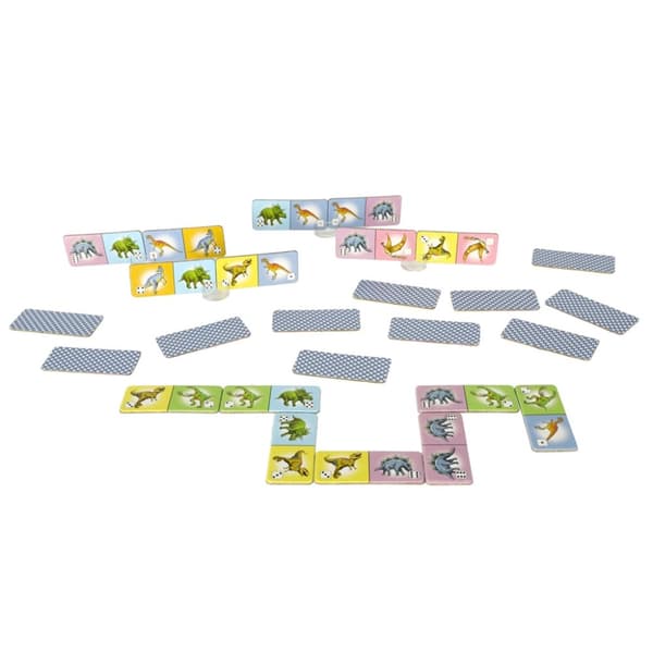 ALEXANDER dinosaurie dominobrickor pedagogiskt spel 4+