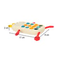 Miniatyrbilde 7 av 8: Montessori sensorisk leksak för spädbarn telefon med knappar mänsklig
