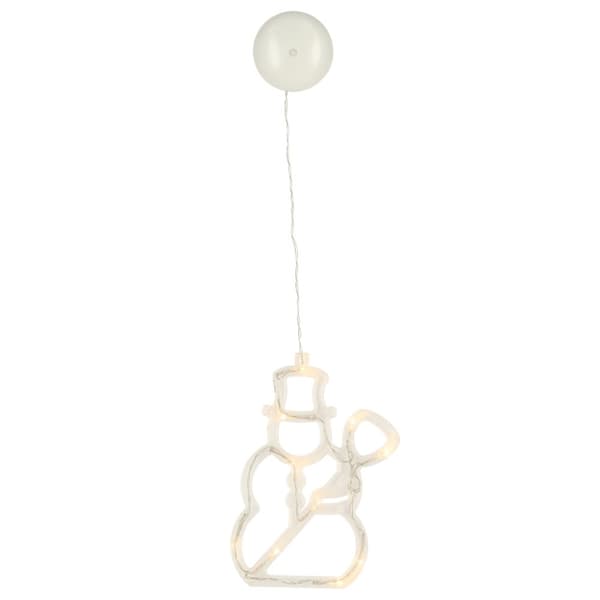 LED-hänglampor juldekoration snögubbe 49cm 10 LED-lampor