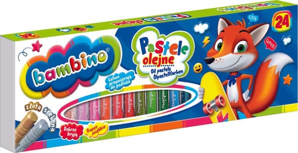 Pastellkritor Oljekritor 24 färger