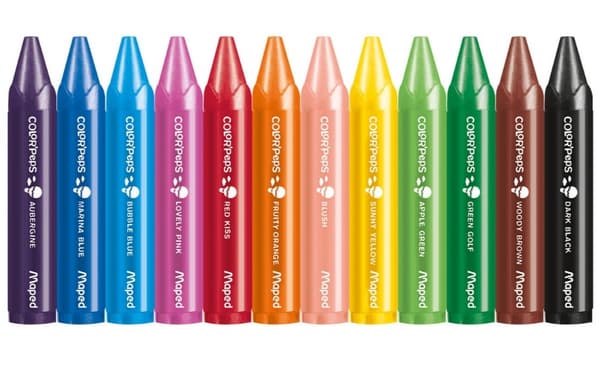 Jumbo Colorpeps ljuskritor 12 st.