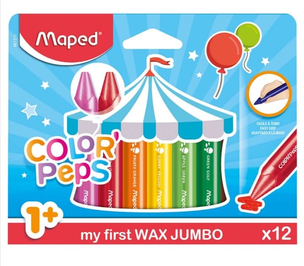Jumbo Colorpeps ljuskritor 12 st.