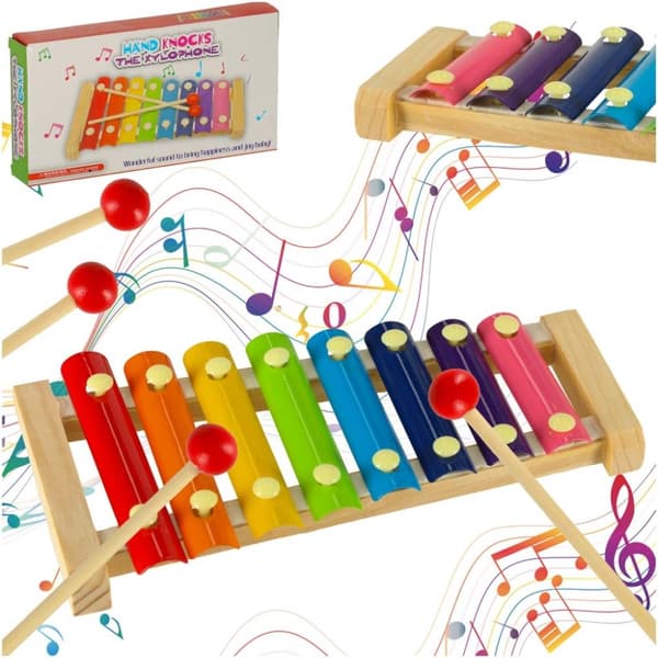 Färgglad pedagogisk trädulcimer