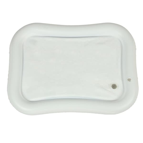Uppblåsbar vattenmatta med kontrasterande svarta och vita mönster 65 cm x 50 cm