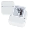 Miniatyrbilde 4 av 9: Mini termisk etikettskrivare med foto + USB-kabel fyrkantig blå
