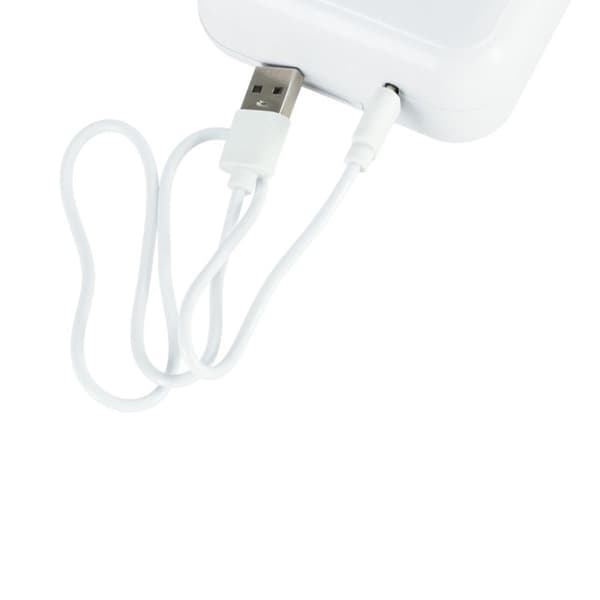 Mini termisk etikettskrivare med foto + USB-kabel fyrkantig blå