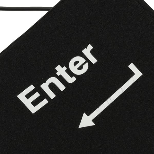 ENTER-knapp stor antistress-USB-kudde
