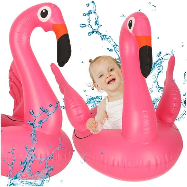 Uppblåsbart barnpontonhjul flamingo