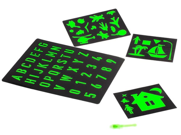 Magiskt ljusritbräde + UV-penna kreativt kit