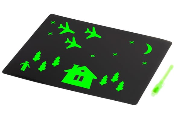 Magiskt ljusritbräde + UV-penna kreativt kit