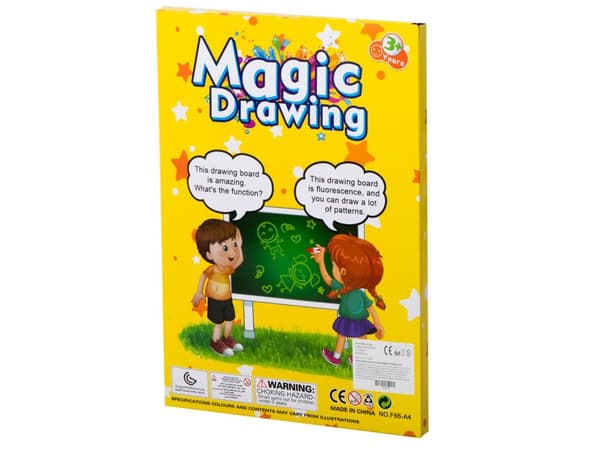 Magiskt ljusritbräde + UV-penna kreativt kit