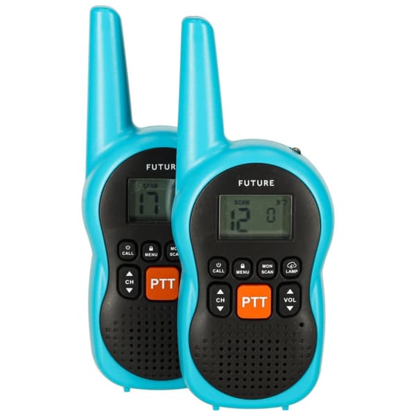 Walkie-talkie walkie-talkies för barn, 3 km räckvidd, set om 2 st.