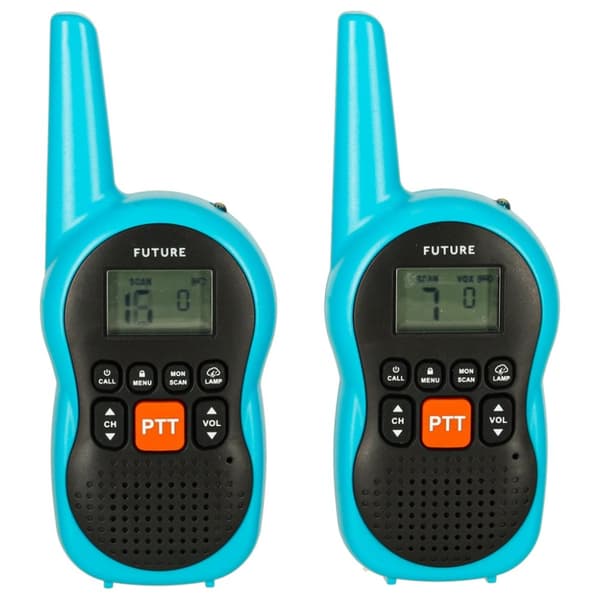 Walkie-talkie walkie-talkies för barn, 3 km räckvidd, set om 2 st.