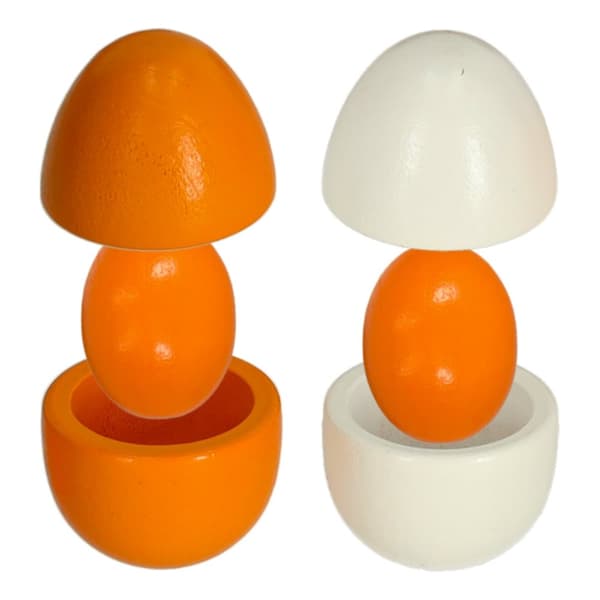 Lekägg avtagbara trääggulor
