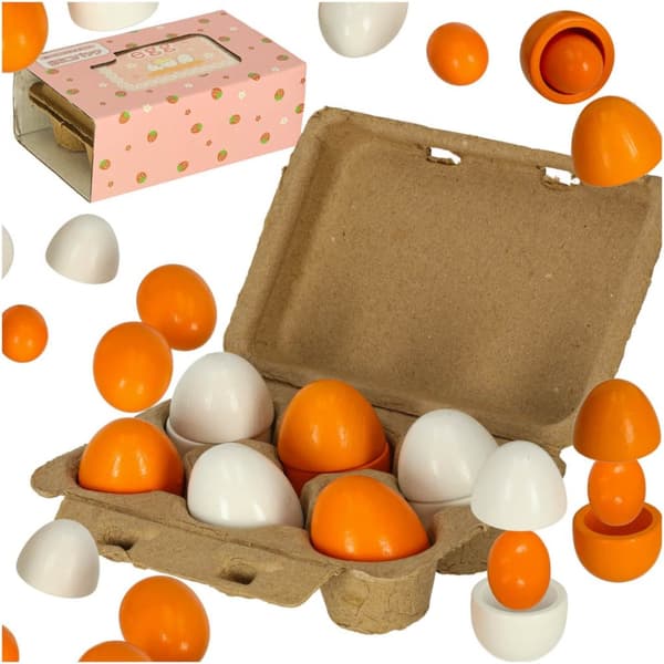 Lekägg avtagbara trääggulor