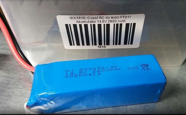 RC-båtsdel FT011 Batteri 14.8V 2800 mAh
