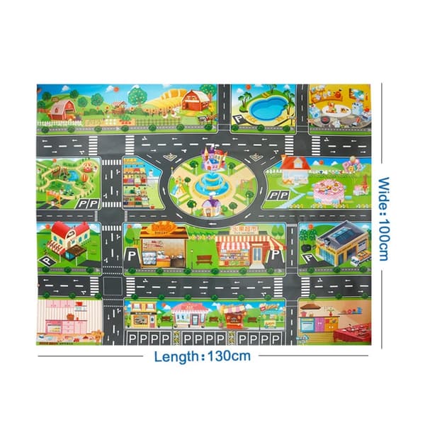 Vattentät färgmatta för stadsgator och vägskyltar 130x100cm