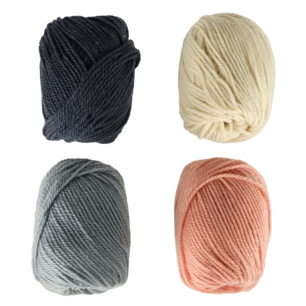 Stickgarnsbollar ullgarn 4 st.