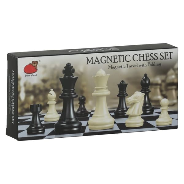Magnetisk schackpjäs pusselspel
