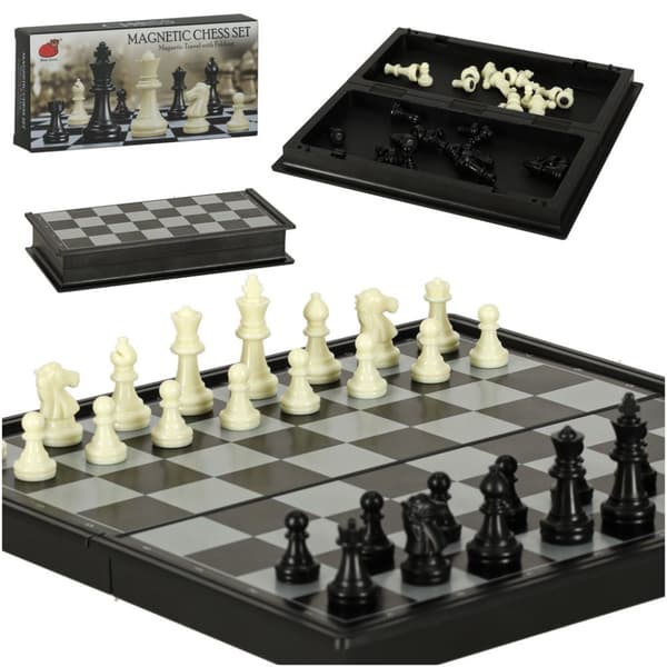 Magnetisk schackpjäs pusselspel