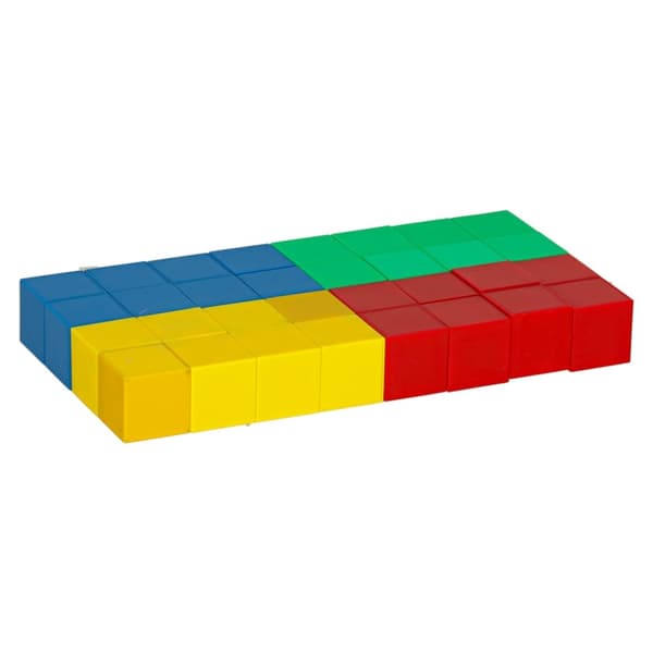 Pedagogiska magnetiska kubiska byggklossar 32 el.