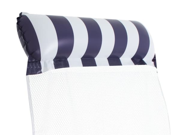 Uppblåsbar madrass badstol 120x70cm marinblå