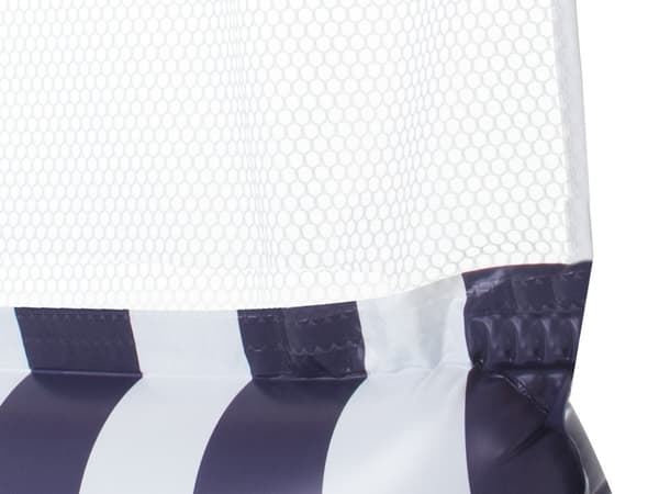 Uppblåsbar madrass badstol 120x70cm marinblå