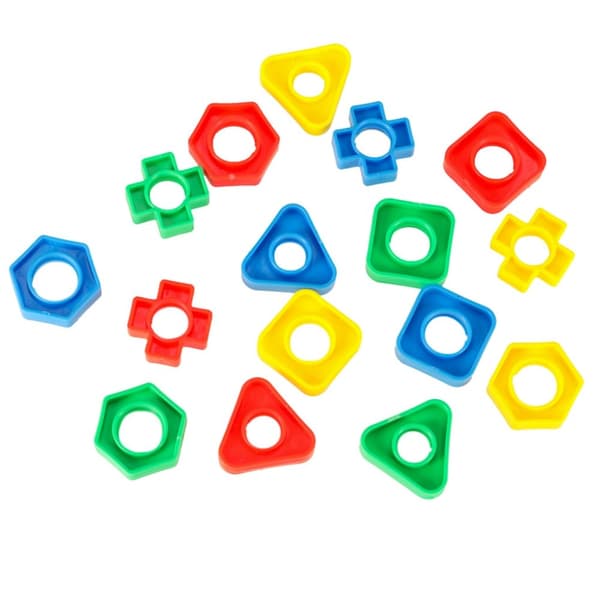 Byggklossar pedagogiska Montessori skruvar 30 element