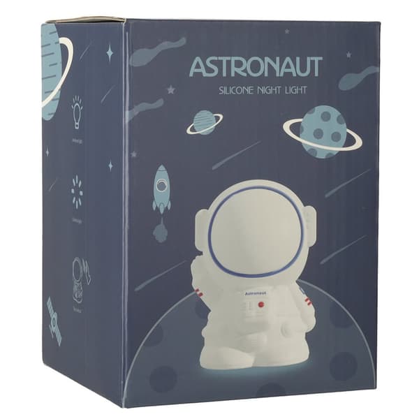 Silikon nattlampa vit astronaut