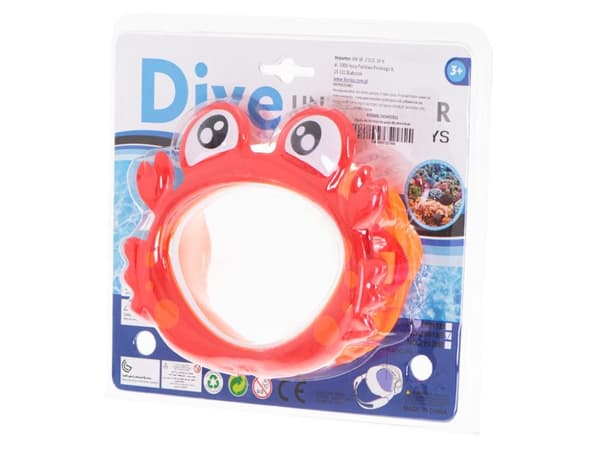 Dykmask med babykrabbsglasögon