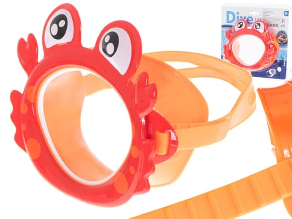 Dykmask med babykrabbsglasögon