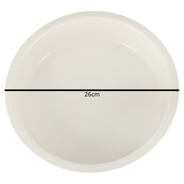 Rund bakform för pajer, guiche 26 cm brun
