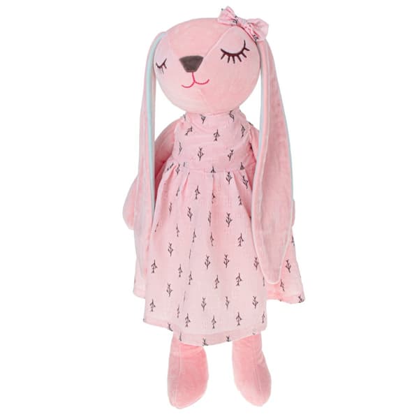 Plyschkaninmaskot rosa 52cm