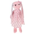 Miniatyrbilde 6 av 10: Plyschkaninmaskot rosa 52cm