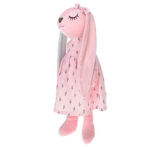 Plyschkaninmaskot rosa 52cm