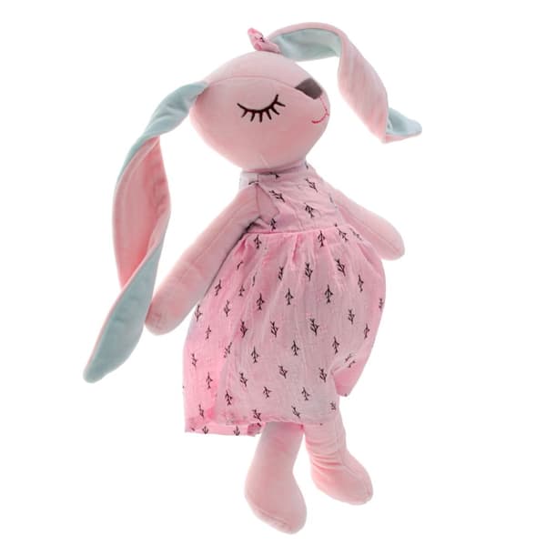 Plyschkaninmaskot rosa 52cm